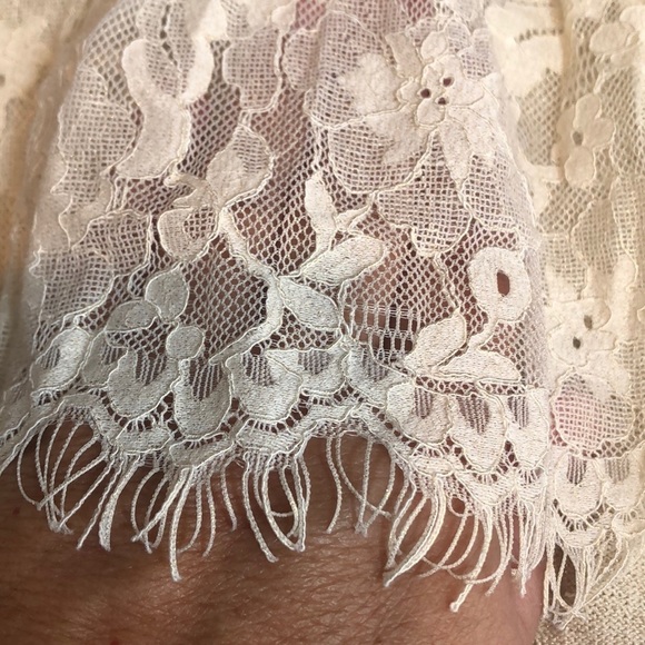 Anthropologie Knitted & Knotted Gold Lace Back Cardigan Large - Picture 10 of 12